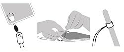ZoopLoop Grey Silicone Scratchproof 20.75in Tether