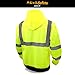 KwikSafety EXTENDED SIZING | PATROL Class 3 Fleece Hoodie | Premium Anti-Pill (No Fuzz Balls) Durable Zipper Construction Work Wear | 360° Hi Vis Reflective ANSI Compliant Safety Jacket | 2XL