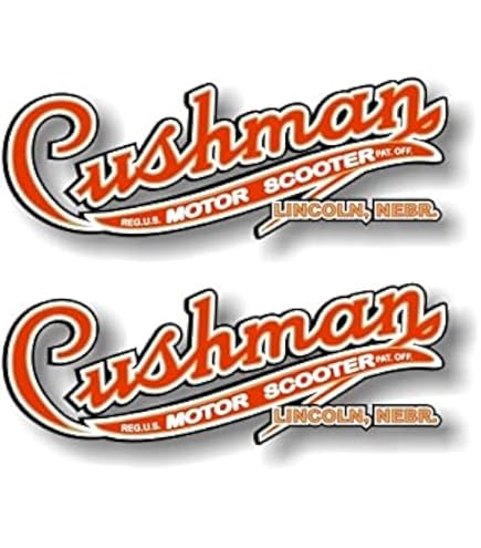 Adesivi Cushman 2 Adesivi Vinilici CUSHMAN HUSKY Motor Scooter - Stile Eagle, Per Golfster E Scooter A Gas, Decorazione Vintage Adesivi Volkswagen Golf - Foto 6