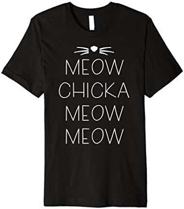 Mens Meow Chicka Meow Meow Shirt 3XL Black