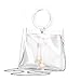 Barabum Classy Waterprof Clear Tote Beach Shoulder Crossbody Bag