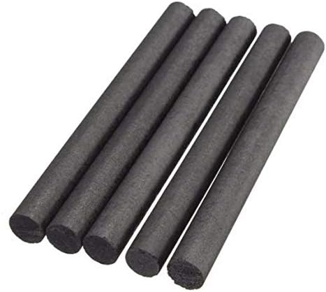 Atfipan 5pcs 10mm 99.99% Graphite Electrode Cylinder Rod Length 100mm