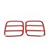 RT-CTZ Set of 4pcs Tail Light Cover Tail Lamp Rear Guard For 2015-2018 Jeep Renegade (Red)