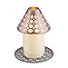 Pavilion - Bronze And Purple Sponge Patterned Frosted Glass Jar Candle Shade