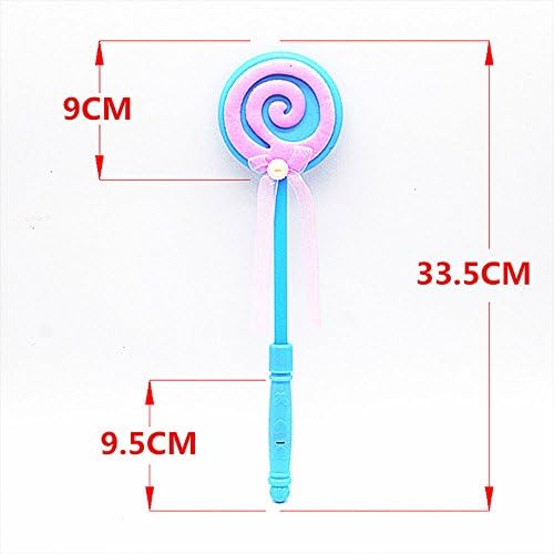 Fdrirect 1pcs 8.81.532.3cm Color Random Funny Glowing Lollipop Stick Props New Year Party Supplies Plastic Colorful Gi