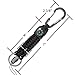 Techion Paracord Keychain with Carabiner, Quick Release Clip, and Key Ring, Compass, for Fishing/Hunting & Outdoor Survival