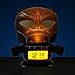 Bulb Botz Marvel 2021449 Avengers: Infinity War Black Panther Kids Night Light Alarm Clock with Characterised Sound | Black/Silver | Plastic | 5.5 inches Tall | LCD Display | boy Girl | Official