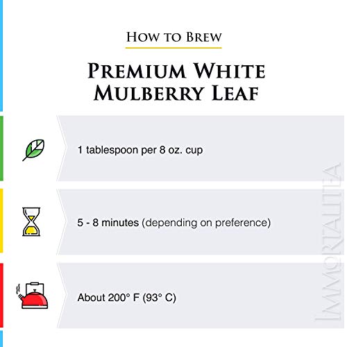 White Mulberry Tea - Loose Leaf - Blood Sugar Balance Herbal Tea - Pure Morus Alba - Caffeine-Free - 1 Ounce - Thumbnail 5