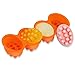WFhome Massage Bar Ellipse Silicone Soap Mold, 4.5 oz x 4, 4 Bar, Handmade Soap Marking Mold.