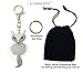 Pardao Beautiful Cute Fox pom pom Fur Ball Keychain - Best Gift for Girls Women Girlfriend or Sister - Cool Bag Charm & Fashion Accessory