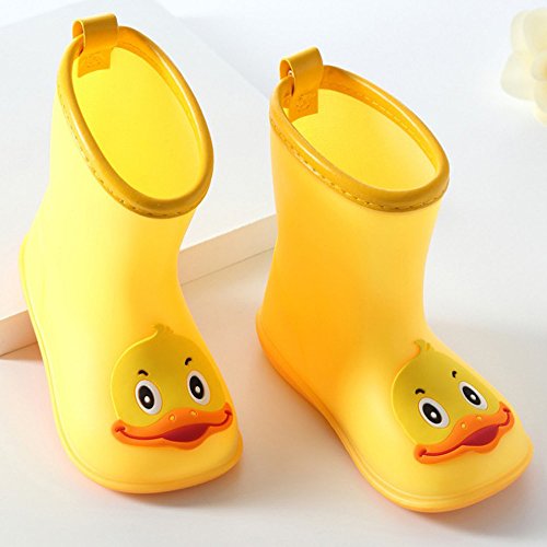Outsta Infant Kids Rain Shoes,Children Baby Cartoon Duck Rubber Waterproof Warm Boots Rain Shoes 2018 New, Perfectly with The Creative Kids' Cute Raincoat (US:6.5(Age:2-2.5T)) - Thumbnail 3