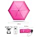 Fidus Ultra light Mini Compact Travel Umbrella – Windproof Portable Parasol Sun & Rain Outdoor Golf Umbrella With 95% UV Protection for Women Men Kids-rose red