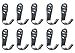 Deezio Extra Strong Stainless Steel Screw Single Hooks, Coat Hooks, Hat Hooks, Wall Hooks, Bath Towel Hook, Kitchen Hooks, Heavy Duty Wall Mount Hooks (Pack of 10)