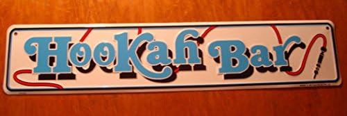 Large 2 Foot Hookah Bar With Pipe Decor Sign