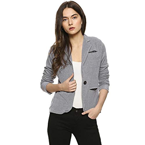 campus sutra women plain blazer