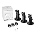 Wasserstein Adjustable Metal Wall Mount Compatible with Blink Outdoor/4/XT/XT2 (3-Pack, Black)
