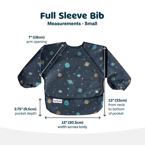 Tiny Twinkle Mess Proof Baby Bib, Cute Full Sleeve Bib Outfit