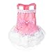 Dog Cat Bow Tutu Dress Lace Skirt, Gotd Cute Sweet Pet Puppy Dog Apparel Clothes Short Skirt Dress (M, Pink)