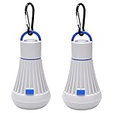 Camping Tent Light Bulb Lantern Flashlight PACEARTH 6LED 3W 4 Modes Camping Lights For Camping Hiking Emergencies Fishing Power Outages Outdoor Barbecue 2 Pack