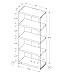 Monarch Specialties 3233 Bookshelf, Bookcase, Etagere, 5 Tier, 60
