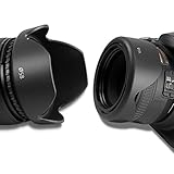 58MM Reversible Flower Lens Hood (2013 Update) for Canon EOS Rebel (T5i T4i T3i T3 T2i T1i XT XTi XSi SL1 650D 1100D 550D and More)