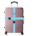 BlueCosto Luggage Straps Suitcase Belts Travel Accessories, 2-Pack, Blue