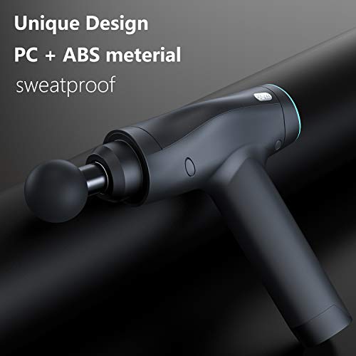 Dolamee Percussion Massage Gun, Professional Cordless Handheld Deep Tissue & Muscle Massager with 4 Speeds and Quiet Brushless Motor - Thumbnail 4