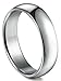 Besteel Womens Mens 5MM Stainless Steel Classic Plain Wedding Band Ring Polished Charm Size 8