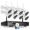 DEFEWAY Wireless Security Cameras System with 1TB Hard Drive, 1080P 8 Channel NVR 8Pcs 1080P 2.0MP Night Vision WiFi IP…
