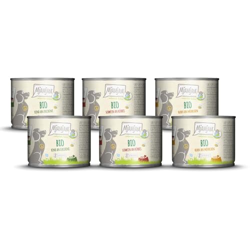MjAMjAM - Comida húmeda Premium para Perros - naturalmente Deliciosa - The Bio Box, Pack de 6 (6 x 200g), sin Cereales