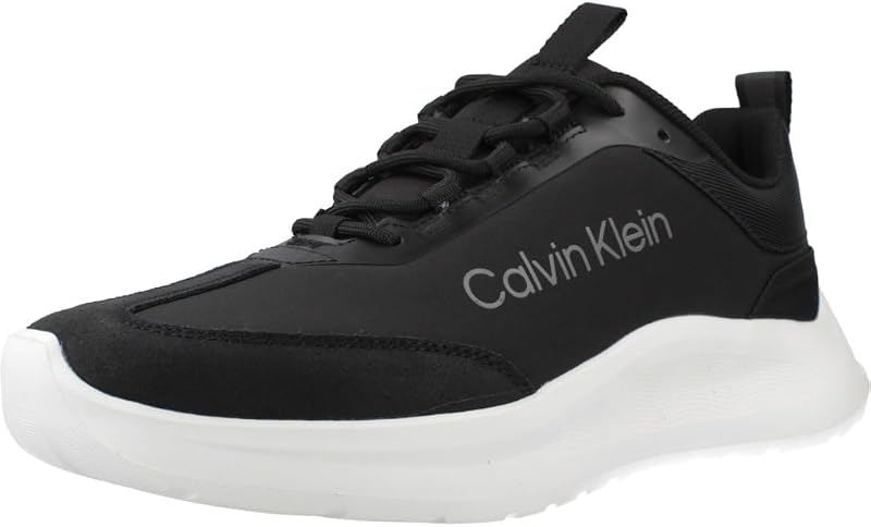 Runner Sneaker Mujer Light Eva con Cordones, Negro (Black/Pearl Grey), 38