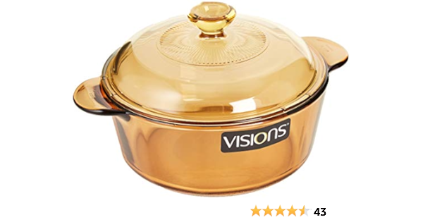 VISIONS - Olla de Vidrio Pyroceram, Modelo Versa, con Tapa ...