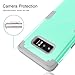 Galaxy Note 8 case, PIXIU Heavy Duty Shockproof Hybrid High Impact Hard Plastic+Soft Silicon Rubber Protective Cases for Galaxy Note 8 6.3 inch 2017 Release Mint Green