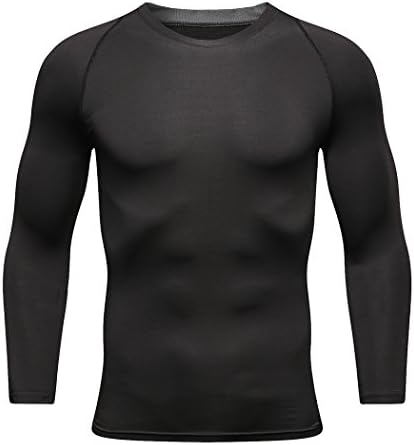 Mens Long Sleeve T Shirts Cool Dry Compression Shirt Long Sleeve Workout Shirts for Men