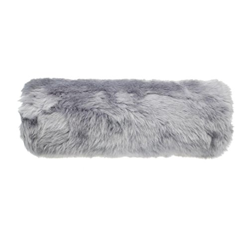 Mosunx Women New Fashion Super Soft Fake Fur Muff Hand Warmer Gloves (Grey)