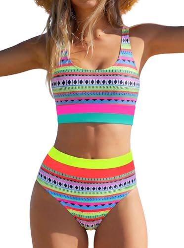 Popvil Waisted Bikini Sets