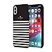 kate spade new york Black/Cream Feeder Stripe Case for iPhone Xs Max - Soft Touch Protective Hardshell