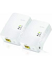 Zyxel 600 Mbps Mini Powerline AV2 Gigabit Adapter, Starter Kit - 2 Units (PLA5205KIT)