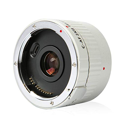 VILTROX Telephoto Extender C-AF 2XII Teleplus Auto Focus Tele-Converter Lens for Canon EF Mount Lens n DSLR Camera 7D 6D 7DII 80D 5D2 5D3 5DS 5DSR 1DMark I/II/III/IV 1DS Mark I/II/III 1DX