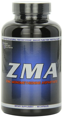 Serious Nutrition Solution ZMA Capsules, 180 Count