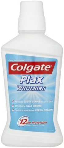 Colgate Plax Whitening Clinically Tested Stain Prevention Mouthwash - 500ml by Plax