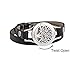 BESTTERN Never Fade Stainless Steel Genuine Leather Essential Oil Diffuser Bracelet Family Tree Locket Bracelet Free 8-Color Pads