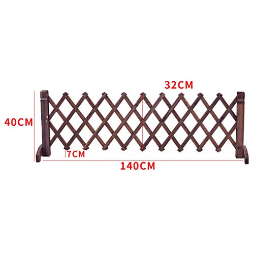 Zaun verdickte versenkbare Holzzaun Garten Gitter Dekoration Hundezaun Hof Leitplanke (Size : 40x140cm) – Bild 8