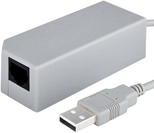 Everydaysource Compatible With Nintendo Wii/ Wii U Ethernet USB Network Adapter, 10/100Mbps