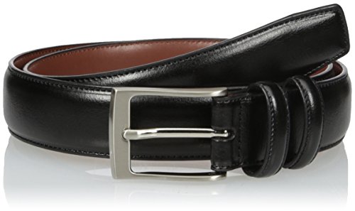 Perry Ellis Mens Hc Milled Belt, Black, 36