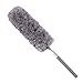 Whitelotous Microfiber Hand Duster Extendable Washable Clean Brush Duster for Car Computer Desk Household Cleaning Tool(Grey)