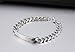 Free Engraving Stainless Steel ID identification Link Bracelet Bangle for Women,,Width 8mm,8.4