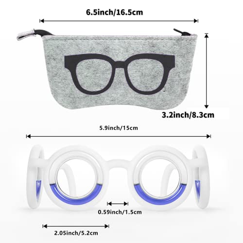 Hion Anti Motion Sickness Smart Glasses, UltraLight Portable Nausea Relief Glasses, Raised