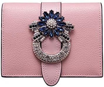 ZDD Hand Holding Wallet- Wallet Retro Velvet Wallet Short Clutch Bag Velvet Coin Purse Female (Color : Sakura Powder, Size : 11x8.5cm)