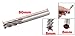 uxcell 6mm Dia 19mm Cutting Depth Four Flute Slotting End Mill Router Bit